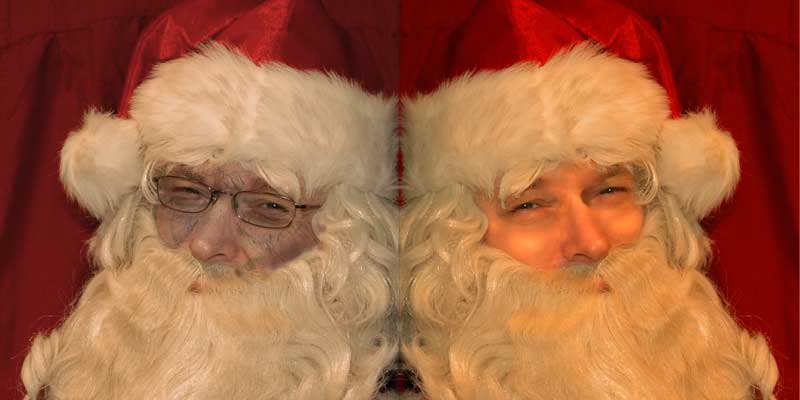 Santa before and after plastic surgery