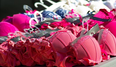 A collection of bras