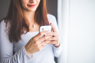 Woman on mobile phone