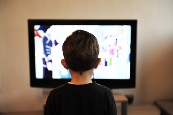 A child watching television 